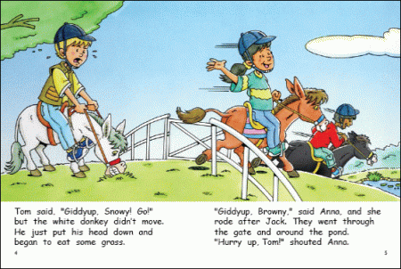 Red Rocket Fluency Level 2 Fiction B (Level 17): Donkey Rides