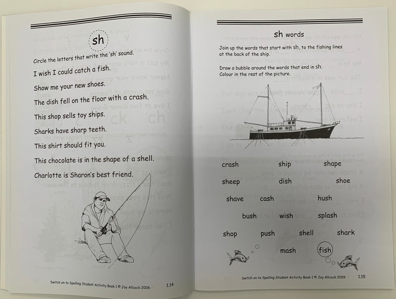 Switch on to Spelling Student Activities Book 1