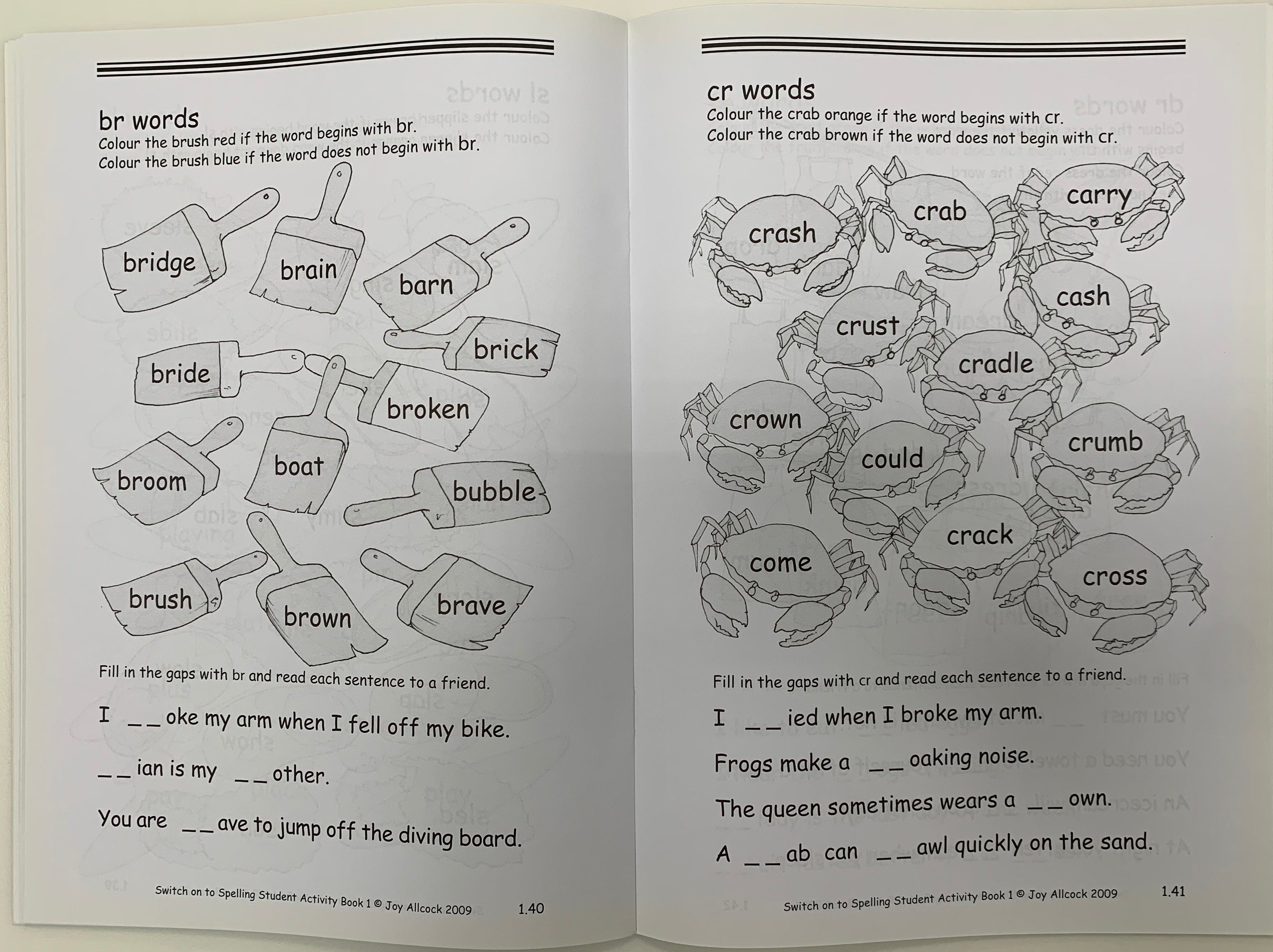 Switch on to Spelling Student Activities Book 1
