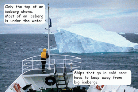 Red Rocket Early Level 4 Non Fiction B (Level 14): Icebergs