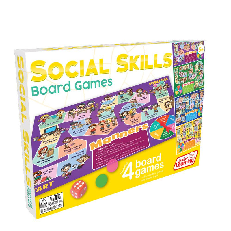 4 Social Skill Board Games (JL426)