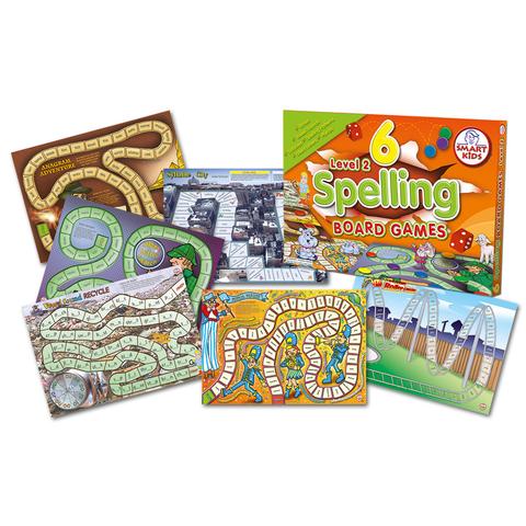 6 Spelling Board Games Level 2