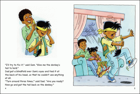 Red Rocket Fluency Level 3 Fiction A (Level 19): Pin the Tail on the Donkey