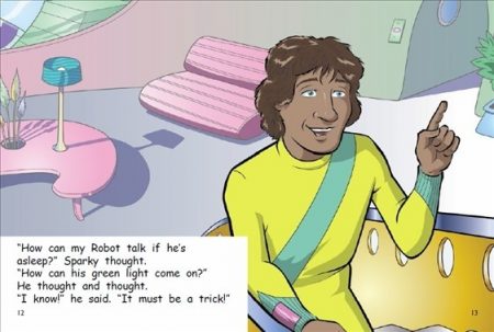 Red Rocket Fluency Level 1 Fiction C (Level 16): A Robot’s Trick
