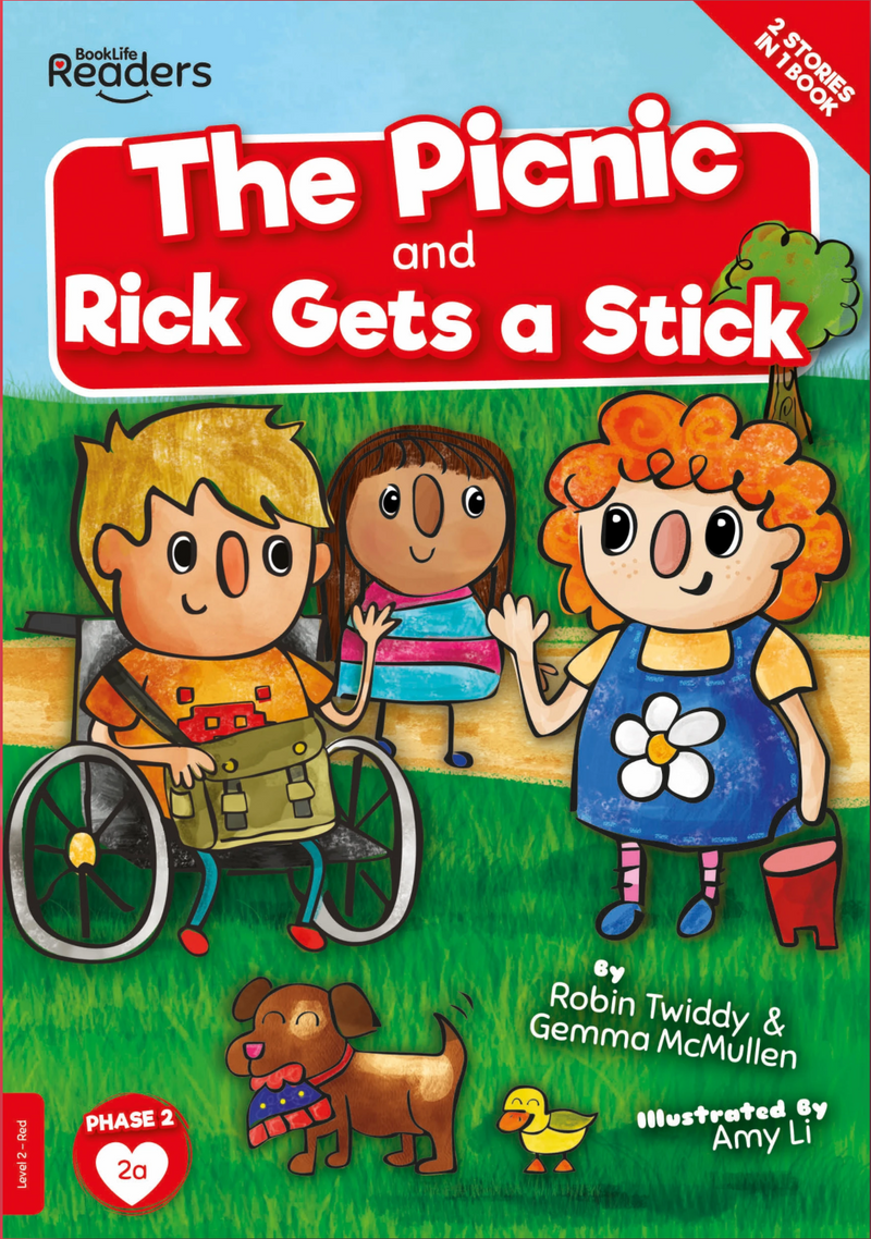 BookLife Readers - Red: The Picnic/Rick Gets A Stick
