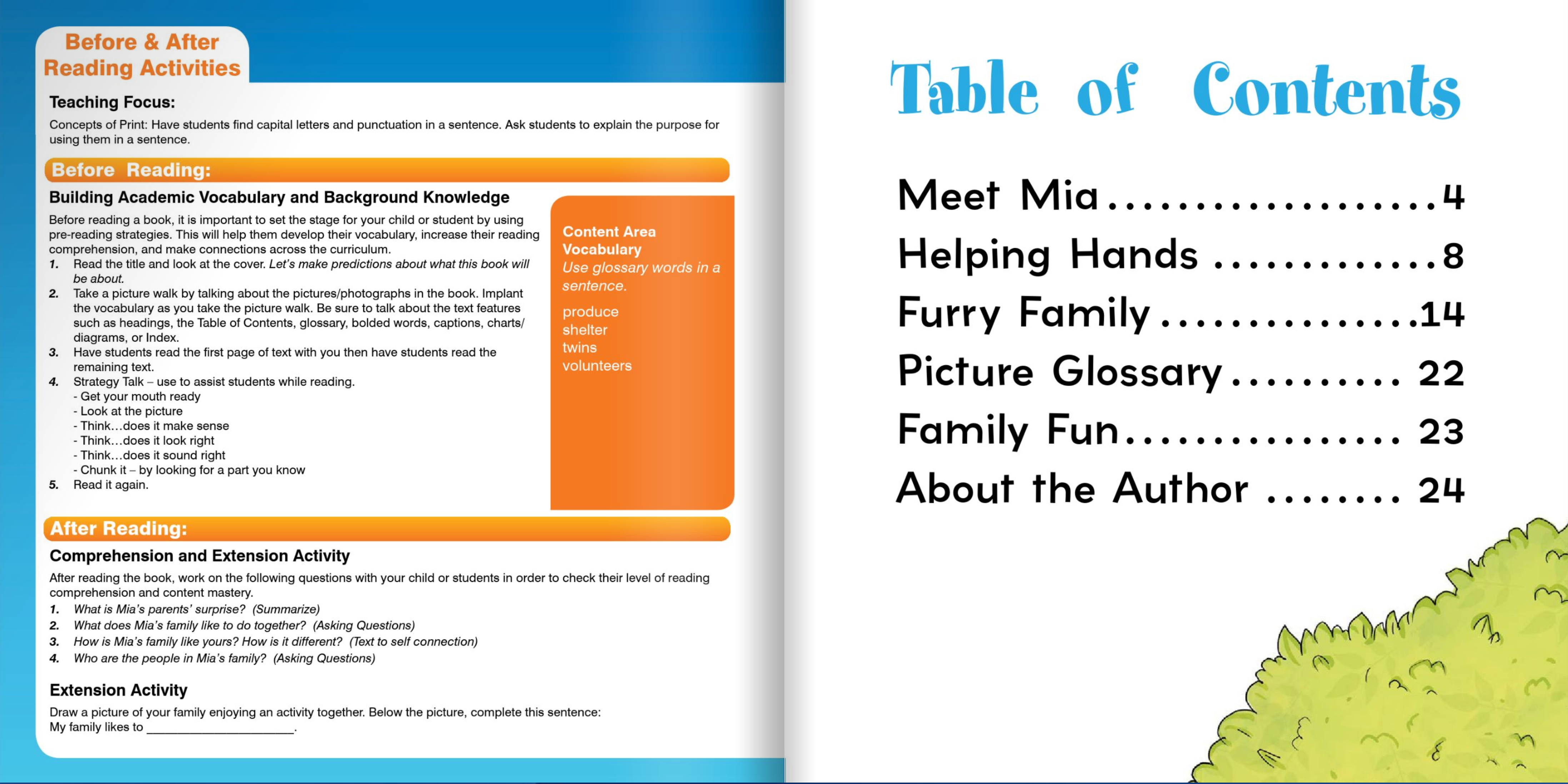 Ready Readers:Mia's Family