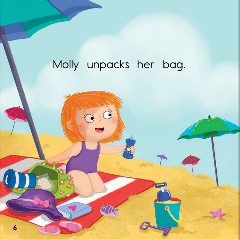 Ready Readers:Wally and Molly Go to the Beach