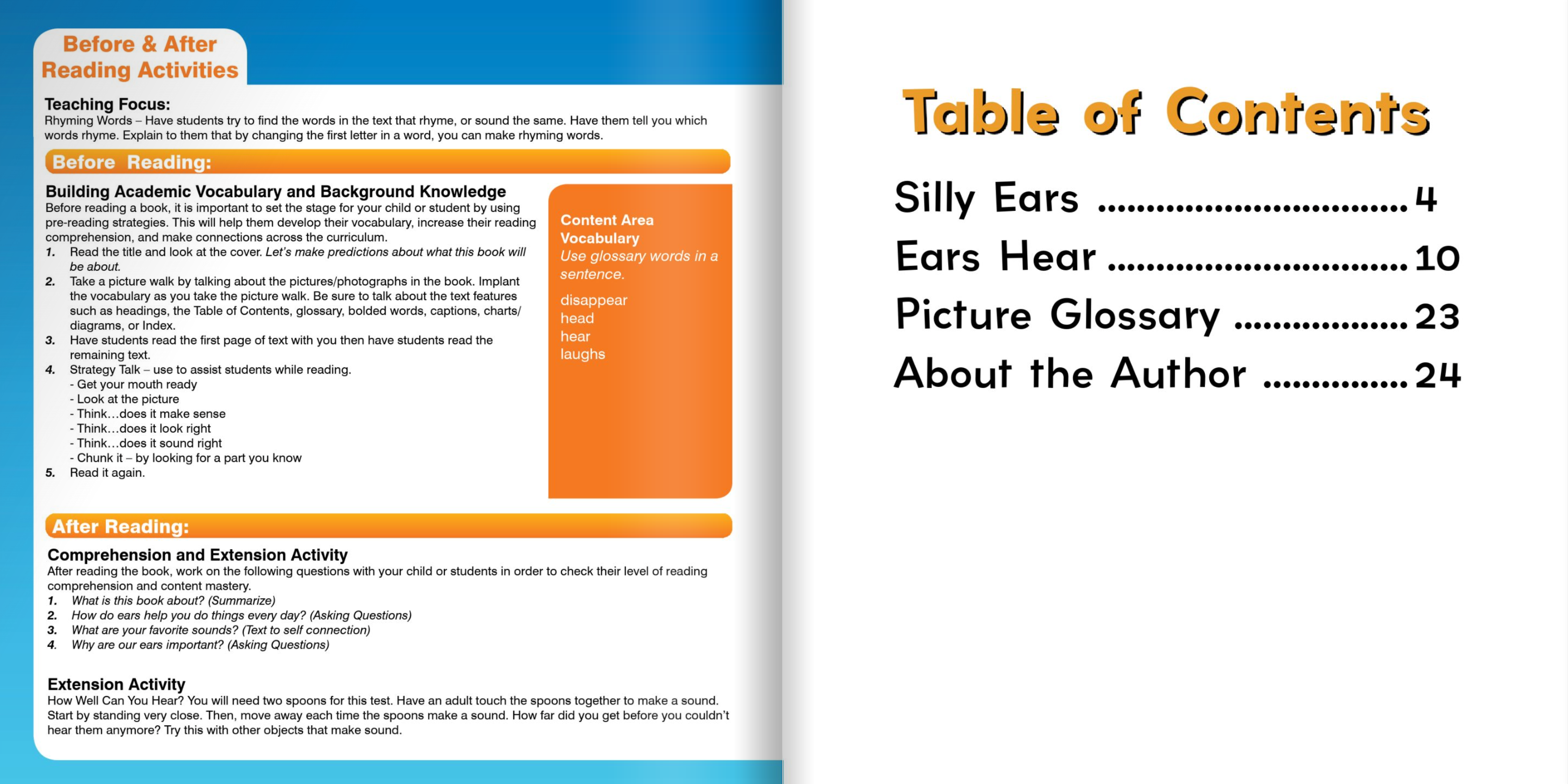 Ready Readers:Ears