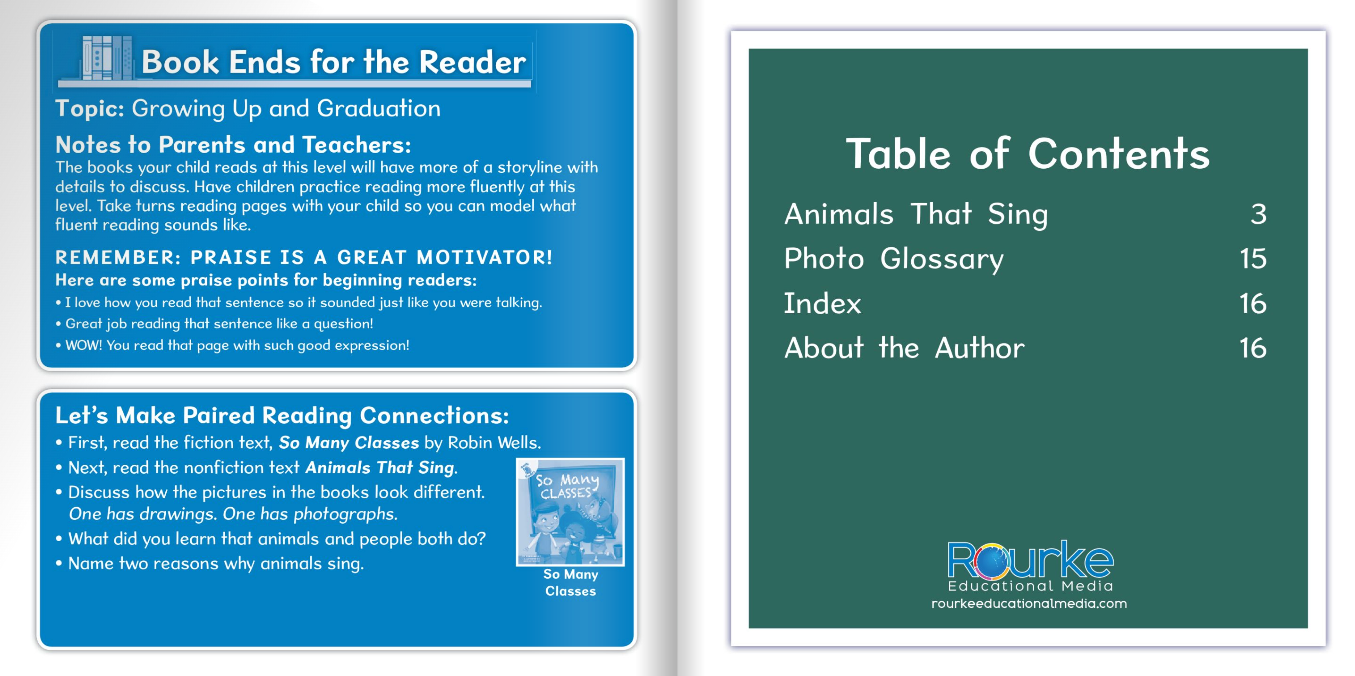 Ready Readers:Animals That Sing