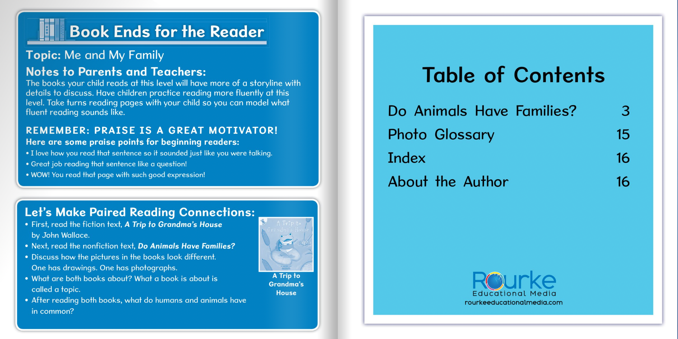 Ready Readers:Do Animals Have Families?