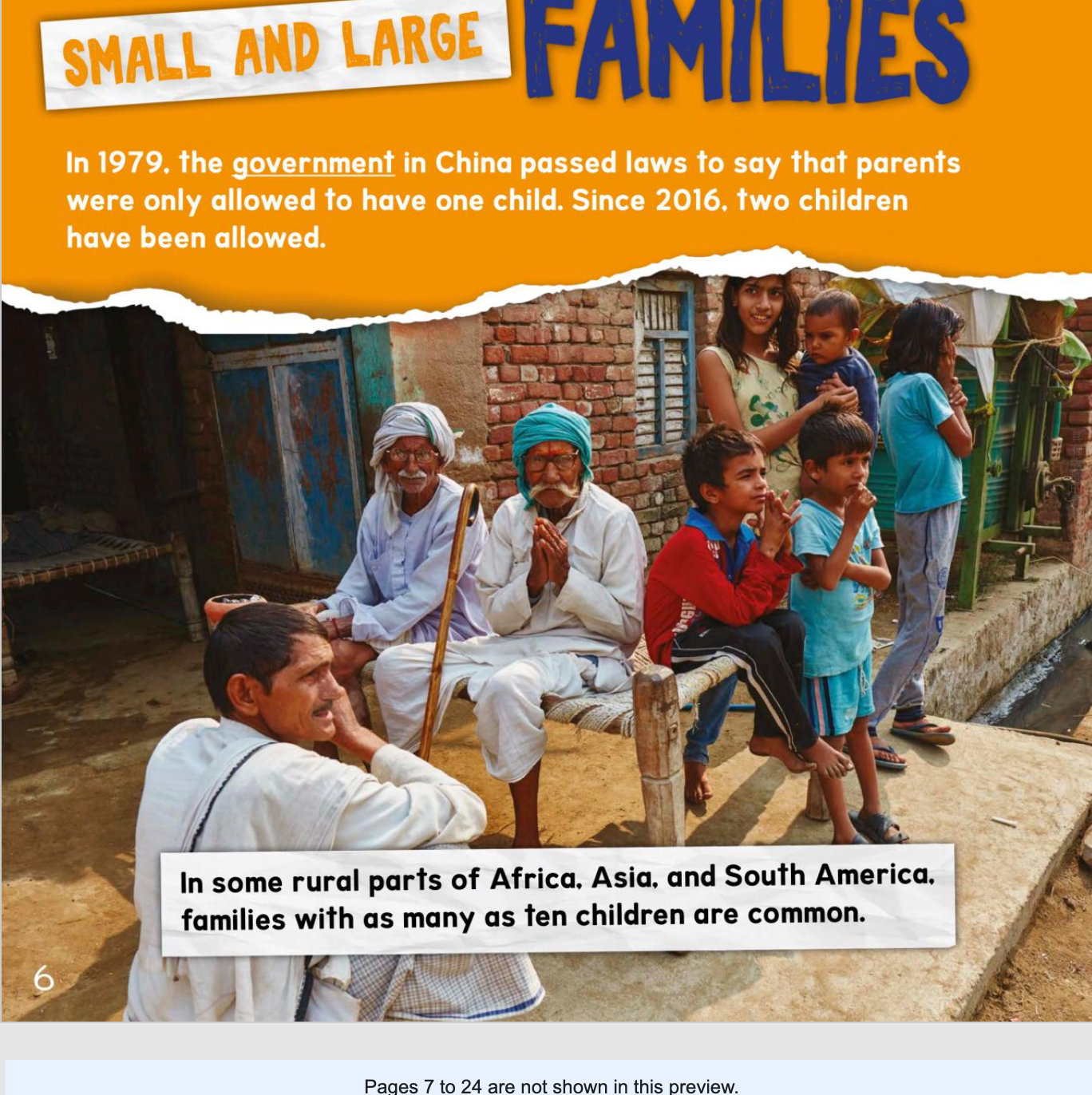 A Look at Life Around the World:Families(HB)