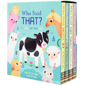 Who Said That Series Lift the Flap Touch and Feel 4 Books Collection Set