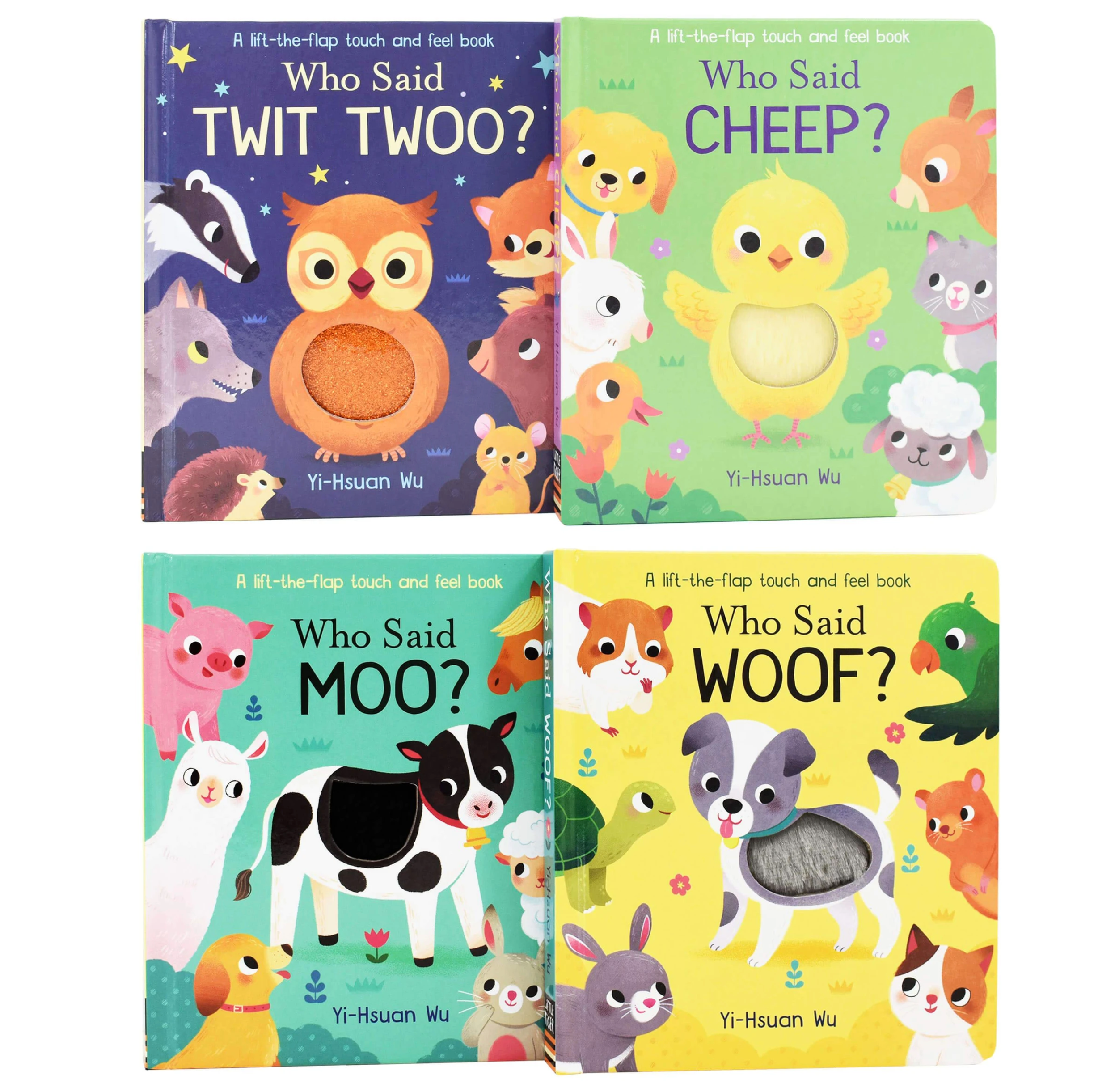 Who Said That Series Lift the Flap Touch and Feel 4 Books Collection Set