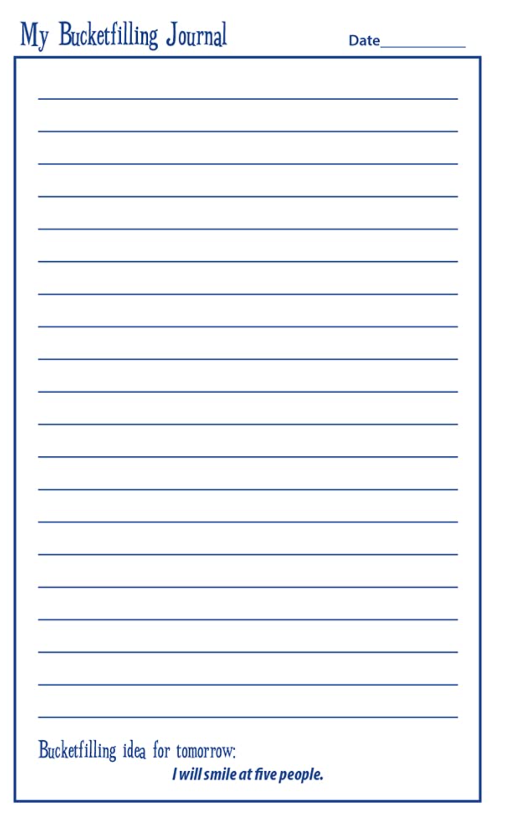 My Bucketfilling Journal: 30 Days to a Happier Life (2nd Edition)(Paperback)