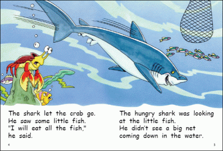 Red Rocket Early Level 4 Fiction B (Level 14): Shark and Crab