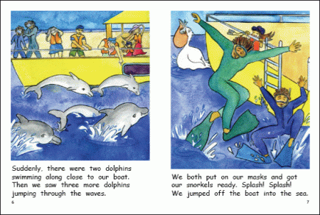 Red Rocket Fluency Level 2 Fiction B (Level 18): Swimming with Dolphins