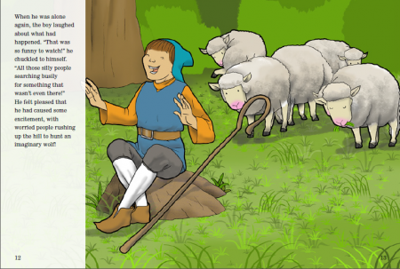 Red Rocket Advanced Fluency Level 2 Fiction A (Level 25): The Boy Who Cried Wolf