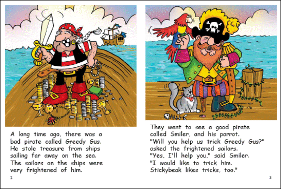 Red Rocket Fluency Level 2 Fiction A (Level 17): Two Pirates