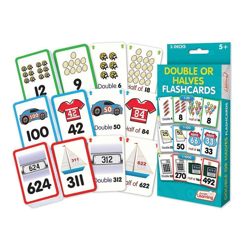 Double or Halves Flashcards (JL213)