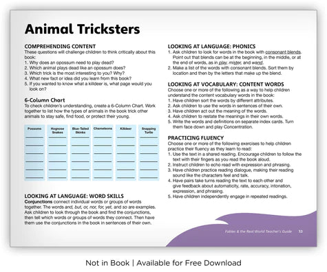 Animal Tricksters (Fables & The Real World)