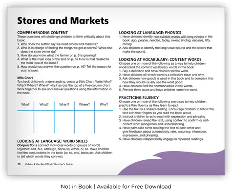 Stores and Markets (Fables & The Real World)