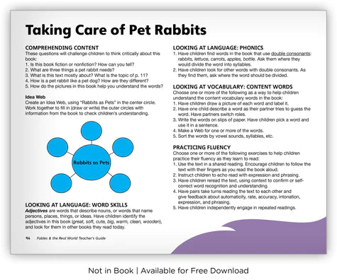 Taking Care of Pet Rabbits (Fables & The Real World)