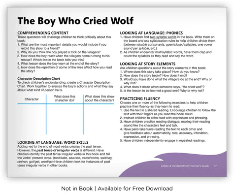 The Boy Who Cried Wolf (Fables & The Real World)BIG BOOK