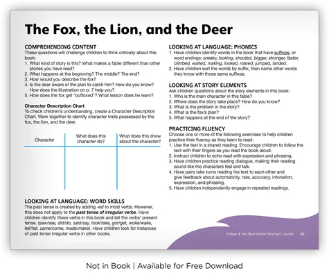 The Fox, the Lion, and the Deer (Fables & The Real World)BIG BOOK