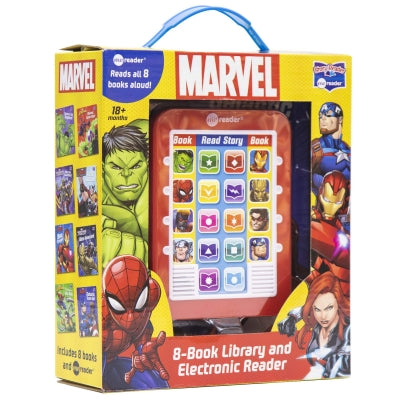 Marvel Super Heroes Spiderman  Avengers  Guardians  and More! Me Reader Electronic Reader with 8 Book Library